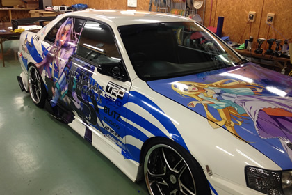 チェイサー　痛車ラッピング